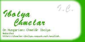 ibolya chmelar business card